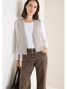 Cecil Kamizelka w kolorze beżowym rozmiar: XL. Brązowe kamizelki Cecil, xl, bez wzorów, bez kołnierzyka, bez ramiączek, bez kaptura. Za 147,91 zł.