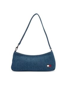 Tommy Jeans Torebka Tjw Cool Denim Shoulder Bag AW0AW19157 Niebieski. Niebieskie torebki klasyczne Tommy Jeans, bez wzorów, z denimu, bez dodatków. Za 489,99 zł.