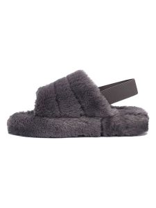 ISLAND BOOT Kapcie "Poppy" w kolorze szarym rozmiar: 36. Szare kapcie Island Boot, bez wzorów. Za 83,42 zł.