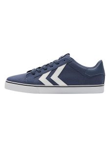 Hummel Sneakersy "Leisure LX-E" w kolorze granatowo-białym rozmiar: 39. Niebieskie trampki Hummel, bez wzorów, z materiału, bez zapięcia. Za 156,24 zł.