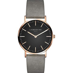 Liebeskind Zegarek kwarcowy w kolorze różowozłoto-szaro-czarnym rozmiar: onesize. Szare, analogowe zegarki Liebeskind. Za 294,97 zł.