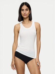 Triumph Top Beauty Layers 10221176 Écru Slim Fit. Piżamy Triumph, xs, bez wzorów, z lyocellu, bez kołnierzyka, bez ramiączek. Za 69,99 zł.