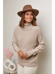 Soft Cashmere Golf w kolorze beżowym rozmiar: 38/40. Brązowe golfy Soft Cashmere, bez wzorów. Za 115,49 zł.
