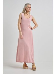 Josephine & Co Sukienka "Jeske" w kolorze jasnoróżowym rozmiar: M. Różowe sukienki Josephine & Co, na co dzień, m, bez wzorów, z wełny, bez kołnierzyka, bez ramiączek, maxi, proste. Za 195,99 zł.