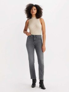 Levi's Dżinsy "724" - Slim fit - w kolorze szarym rozmiar: W30/34. Szare jeansy Levi's®, z aplikacjami, z podwyższonym stanem. Za 149,31 zł.