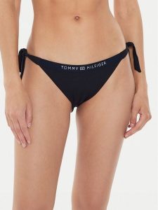 Tommy Hilfiger Dół od bikini UW0UW05260 Granatowy. Niebieskie bikini TOMMY HILFIGER, bez wzorów, z syntetyku. Za 129,99 zł.