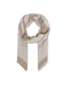 Calvin Klein Chusta Calvin Chambray Square Scarf LV04F8085G Beżowy. Brązowe apaszki i chusty Calvin Klein, bez wzorów, z bawełny. Za 289,99 zł.