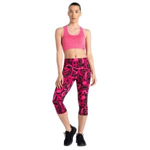 Legginsy Damskie Influential Graffiti 3/4. Czerwone legginsy Dare 2b, bez wzorów, z elastanu. Za 49,99 zł.