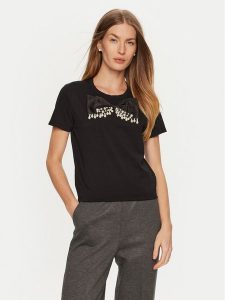 ViCOLO T-Shirt RS0042 Czarny Regular Fit. Czarne t-shirty ViCOLO, bez wzorów, z bawełny, bez kołnierzyka, bez ramiączek. Za 169,99 zł.