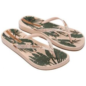 Japonki damskie Ipanema Anat Nature VIII. Brązowe klapki Ipanema, bez wzorów, bez obcasa. Za 69,99 zł.