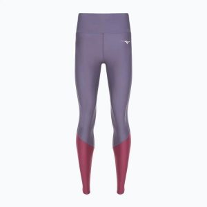 Legginsy do biegania damskie Mizuno BG3000. Fioletowe legginsy Mizuno, bez wzorów, z elastanu, długie. Za 139,99 zł.