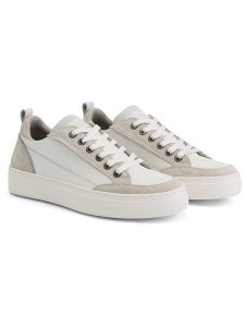 TRAVELIN' Skórzane sneakersy "Caris" w kolorze biało-beżowym rozmiar: 40. Białe trampki Travelin', bez wzorów, bez zapięcia. Za 412,88 zł.