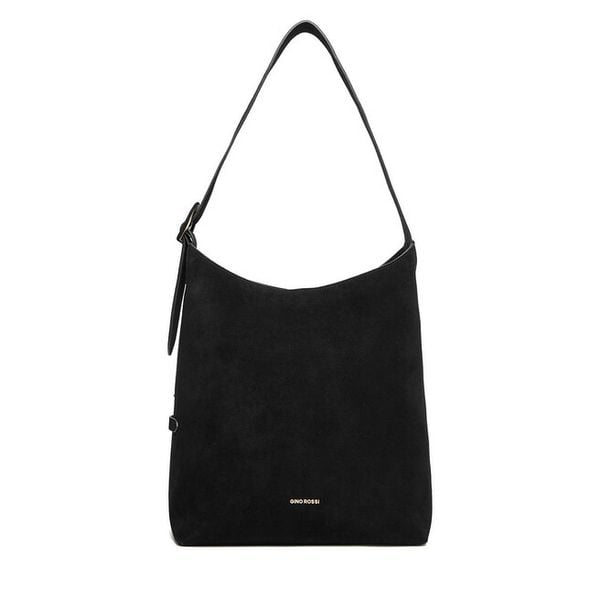 Torebka GINO ROSSI. Czarne torebki klasyczne Gino Rossi, bez wzorów, bez dodatków. Za 259,99 zł.