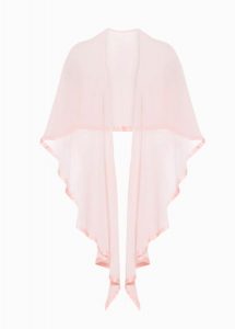 Szal - poncho. Czerwone szaliki bonprix, bez wzorów. Za 59,99 zł.