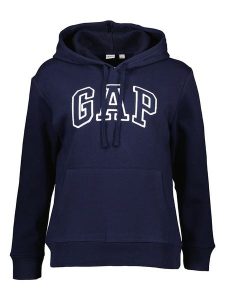 GAP Bluza w kolorze granatowym rozmiar: XL. Niebieskie bluzy GAP, xl, bez wzorów, z kapturem. Za 149,45 zł.