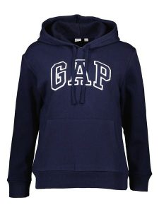 GAP Bluza w kolorze granatowym rozmiar: XXL. Niebieskie bluzy GAP, xxl, bez wzorów, z kapturem. Za 127,45 zł.