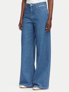 Karl Lagerfeld Jeans Jeansy B3W10046 Niebieski Wide Leg. Niebieskie jeansy Karl Lagerfeld Jeans, bez wzorów, z jeansu. Za 690,99 zł.