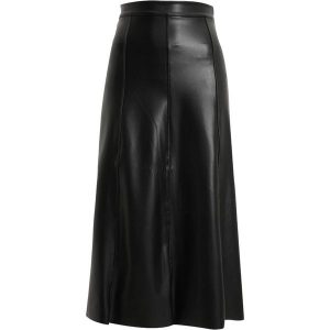 Damska Spódnica Midi Ze Skóry Syntetycznej. Czarne spódnice Urban Classics, s, bez wzorów, ze skóry, midi. Za 186,99 zł.