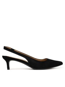 LAUREN RALPH LAUREN Szpilki Lolah II 802959263009 Czarny. Czarne szpilki Lauren Ralph Lauren, bez wzorów, ze skóry, bez obcasa. Za 689,99 zł.