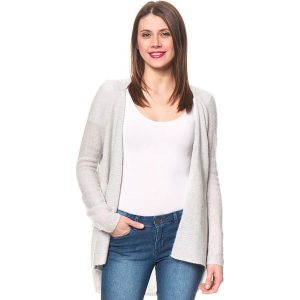 Kardigan w kolorze szarym. Szare kardigany marki Tom Tailor, z dzianiny. W wyprzedaży za 121,95 zł.