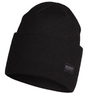 Czapka zimowa Buff Lifestyle Knitted Hat. Czarne czapki Buff, bez wzorów, sportowe. W wyprzedaży za 96,55 zł.