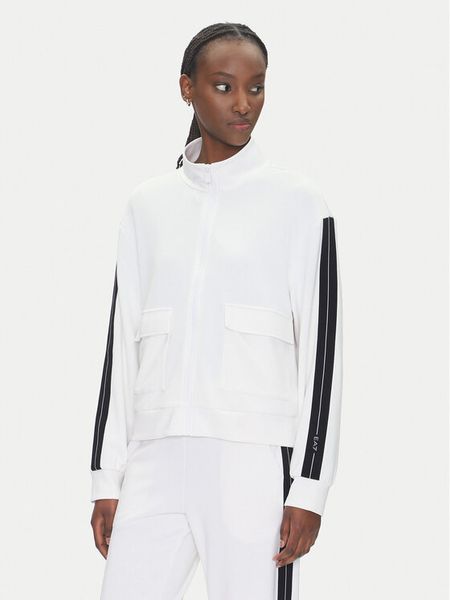 EA7 Emporio Armani Bluza 7W000171 AF12643 U0002 Biały Regular Fit. Białe bluzy EA7 Emporio Armani, l, bez wzorów, z syntetyku, bez kaptura. Za 379,99 zł.