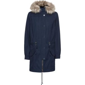 Parka ze sztucznym futerkiem 2 w 1 bonprix ciemnoniebieski. Niebieskie kurtki bonprix. Za 269,99 zł.