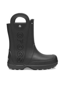 Crocs Kalosze Handle It Rain Boot 210956 Czarny. Czarne kalosze Crocs, bez wzorów, z tworzywa sztucznego. Za 199,99 zł.