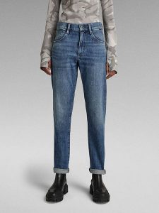 G-Star Dżinsy "Virjinya " - Slim fit - w kolorze niebieskim rozmiar: W25/L32. Niebieskie jeansy G-Star, z aplikacjami. Za 140,53 zł.
