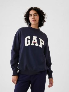 GAP Bluza w kolorze granatowym rozmiar: XL. Niebieskie bluzy GAP, xl, bez wzorów, bez kaptura. Za 96,60 zł.