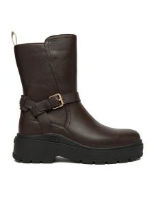 Liu Jo Botki Andrea SF5097 P0102 Brązowy. Brązowe botki Liu Jo, bez wzorów, ze skóry, bez obcasa, na płaskiej podeszwie, bez zapięcia. Za 509,99 zł.