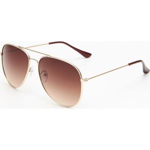Okulary aviatorki - Brązowy. Okulary przeciwsłoneczne marki Cropp. Za 29,99 zł.