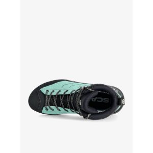 Buty trekkingowe damskie Scarpa Mescalito TRK Planet GTX. Zielone buty trekkingowe Scarpa, bez zapięcia. Za 752,99 zł.