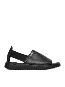 Go Soft Sandały CEO-LA319143-6 Czarny. Czarne sandały Go Soft, bez wzorów, z materiału, bez obcasa, na płaskiej podeszwie, bez zapięcia. Za 139,99 zł.