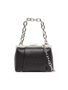 Valentino Torebka Mini VBS6NN02 Czarny. Czarne torebki klasyczne Valentino, bez wzorów, ze skóry, bez dodatków. Za 339,99 zł.