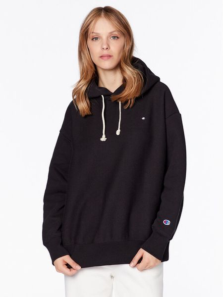 Champion Bluza 116237 Czarny Regular Fit. Czarne bluzy Champion, m, bez wzorów, z bawełny, bez kaptura. Za 359,99 zł.