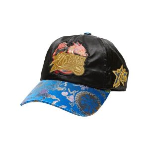 Czapka z daszkiem Mitchell & Ness NBA Philadelphia 76ers 6LUOMM20058-P76BLCK. Czarne czapki MITCHELL & NESS, bez wzorów, sportowe. Za 89,00 zł.