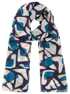 Olsen Szal w kolorze granatowo-niebiesko-beżowym rozmiar: onesize. Brązowe szaliki Olsen, bez wzorów, z jedwabiu. Za 109,00 zł.