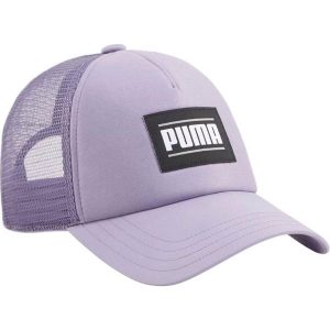 Czapka z daszkiem uniseks Puma Ess Trucker. Fioletowe czapki Puma, bez wzorów. Za 69,00 zł.