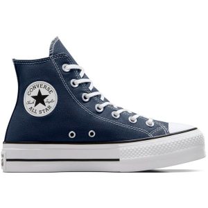 Buty sportowe Converse Chuck Taylor All Star Lift. Niebieskie trampki Converse, bez wzorów, z syntetyku, bez zapięcia. Za 490,00 zł.