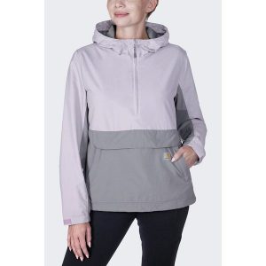 Kurtka damska przeciwdeszczowa Carhartt Anorak. Szare kurtki CARHARTT, xs, bez wzorów, bez kaptura. Za 391,99 zł.