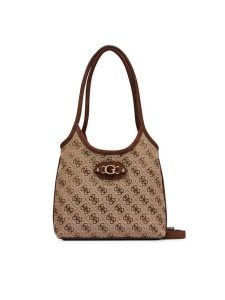 Guess Torebka Samantha Mini HWJG23 13750 Brązowy. Brązowe torebki klasyczne Guess, z aplikacjami, z materiału, bez dodatków. Za 494,99 zł.