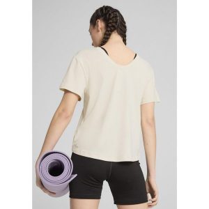 Damska luźna koszulka MOVE CLOUDSPUN PUMA Alpine Snow White. Białe koszulki sportowe Puma, bez wzorów, bez ramiączek. W wyprzedaży za 84,00 zł.