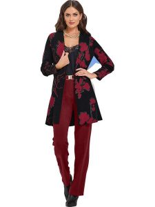 Heine Kardigan w kolorze czarno-czerwonym rozmiar: 40. Czarne kardigany Heine. Za 113,99 zł.