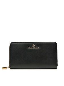 Armani Exchange Portfel XW000359 AF12040 UC001 Czarny. Czarne portfele Armani Exchange, bez wzorów, z materiału. Za 329,99 zł.