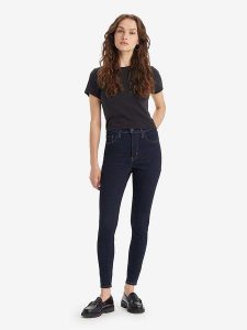 Levi's Dżinsy "720" - Super Skinny fit - w kolorze granatowym rozmiar: W25/30. Niebieskie jeansy Levi's®, z aplikacjami, z podwyższonym stanem. Za 136,13 zł.