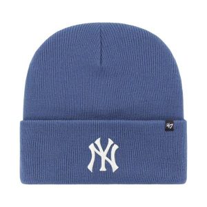 Czapka unisex New York Yankees denim B-HYMKR17ACE-TB. Niebieskie czapki 47 Brand, bez wzorów, z denimu. Za 83,99 zł.