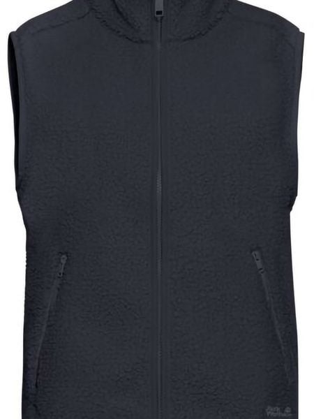 Jack Wolfskin Kamizelka polarowa "High Curl" w kolorze granatowym rozmiar: M. Niebieskie kamizelki Jack Wolfskin, m, bez wzorów, z polaru, bez kołnierzyka, bez ramiączek, bez kaptura. Za 277,36 zł.