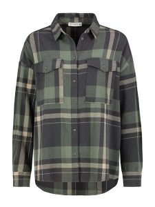 Stitch & Soul Koszula w kolorze zielono-antracytowym rozmiar: XXL. Czarne koszule Stitch & Soul, xxl, bez wzorów, z bawełny, bez kołnierzyka, bez ramiączek. Za 86,99 zł.