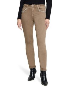 Betty Barclay Dżinsy - Slim fit - w kolorze beżowym rozmiar: 46. Brązowe jeansy Betty Barclay, bez wzorów, z podwyższonym stanem. Za 199,95 zł.
